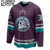 Børn NHL Anaheim Ducks Trøje 30th Anniversary Replica John Gibson 2023-24 Lilla Tredje